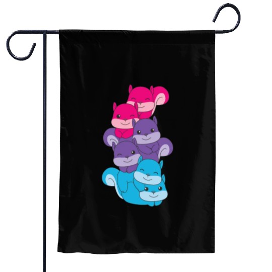 Androgynous Flag Pride Lgbtq Cute Squirrel Garden Flags