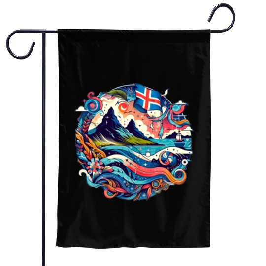 Iceland Spectacle the Natural Palette Garden Flags