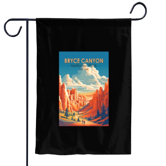 Bryce Canyon National Park Travel Art Vintage Garden Flags