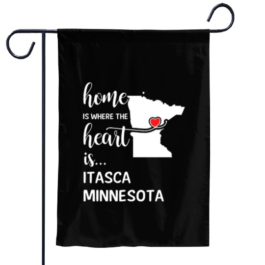 Itasca County Minnesota Is Where My Heart Is Gift Garden Flags