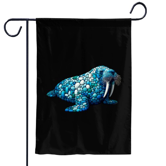 Serene Seas Walrus Garden Flags