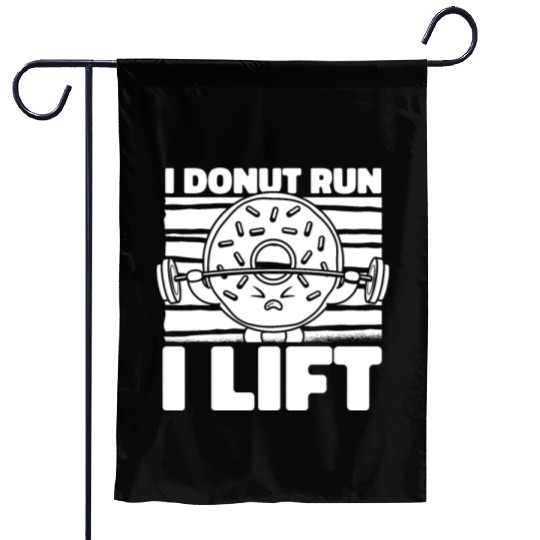 Fitness Donut Funny Donut Gym Garden Flags