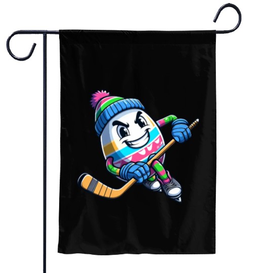 Easter Egg Hockey - Unique Gift for Players Garden Flags