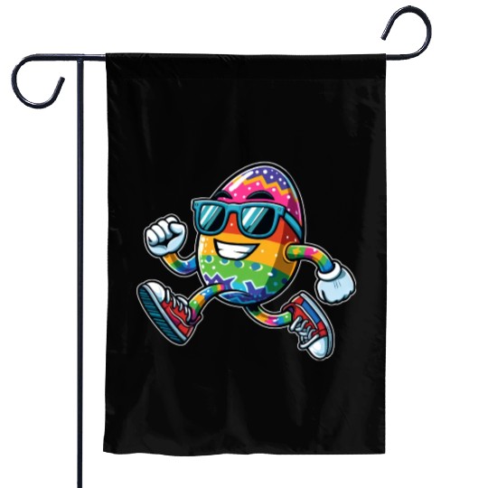 Easter Egg Easter Egg Running Race Jogging Jogger Garden Flags