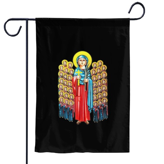 Saint Demianah and her 40 virgins and martyrs. Garden Flags