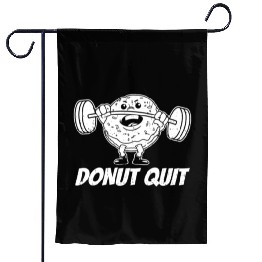 Fitness Donut Funny Donut Gym Garden Flags