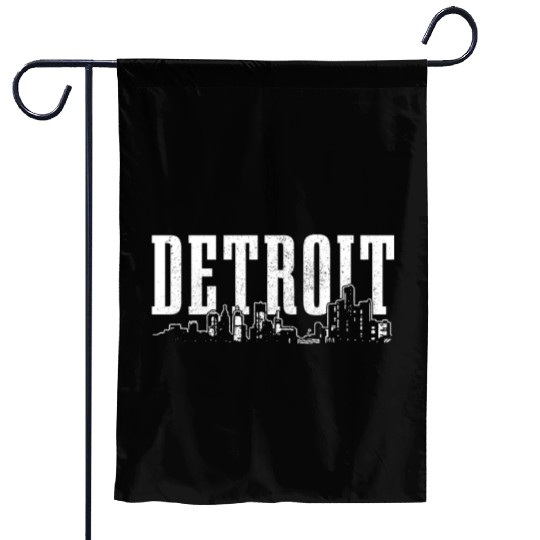 Detroit Michigan Motor City USA Garden Flags