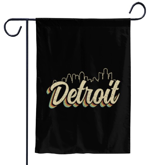 Detroit Michigan Motor City USA Garden Flags