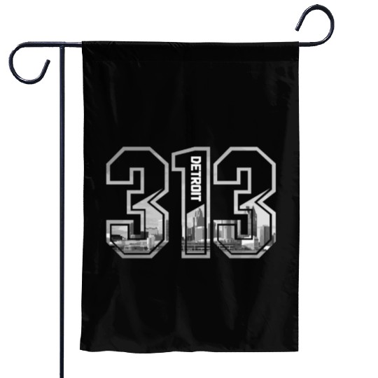 Detroit Michigan Motor City USA Garden Flags