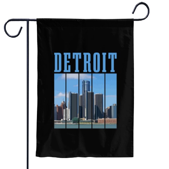 Detroit Michigan Motor City USA Garden Flags
