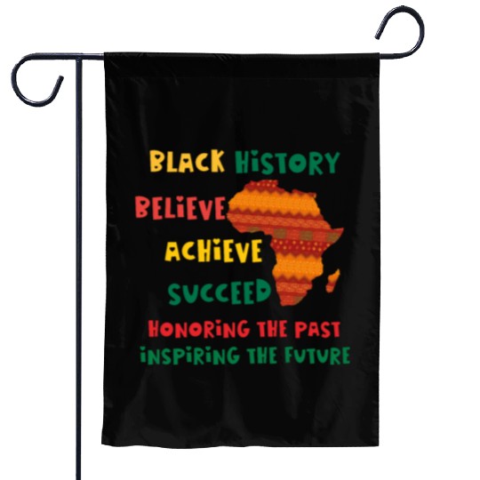 Honoring Past Inspiring Future Black History Month Garden Flags