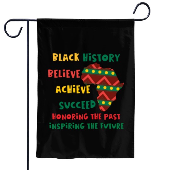 Honoring Past Inspiring Future Black History Month Garden Flags