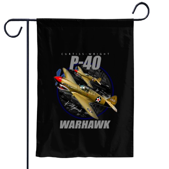 Curtiss P-40 Warhawk USAF WW2 Fighter Aircraft Garden Flags