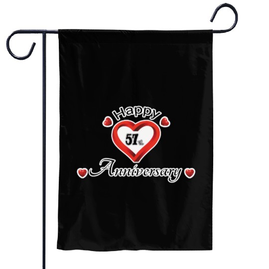 anniversary 57th Garden Flags