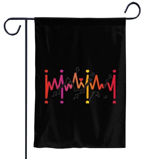 Valentine's day heartbeat Garden Flags