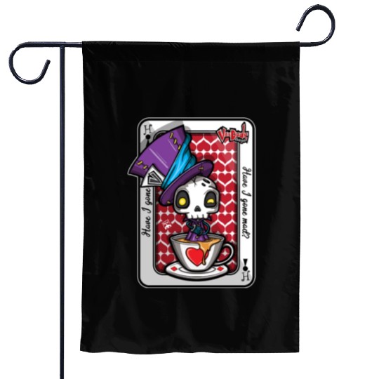 Mad Hatter Garden Flags