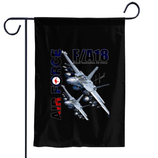 RAAF Australian Air Force FA18 Hornet Fighterjet Garden Flags