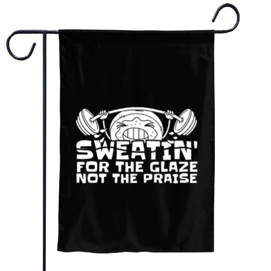 Fitness Donut Funny Donut Gym Garden Flags