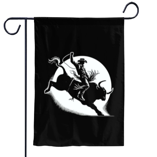 Rodeo Bull Riding Livestock Show Farmer Cattle Garden Flags