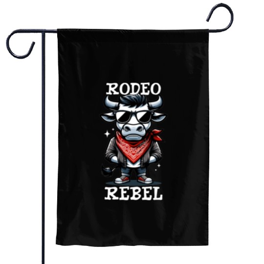 Rodeo Bull Riding Livestock Show Farmer Cattle Garden Flags