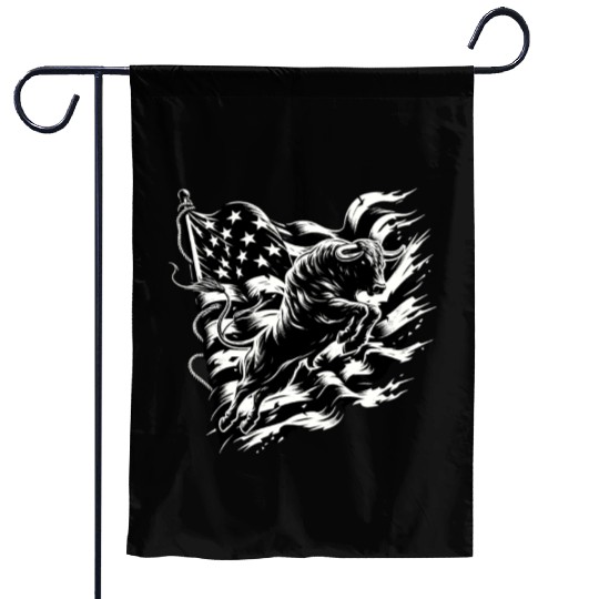 Rodeo Bull Riding Livestock Show Farmer Cattle Garden Flags
