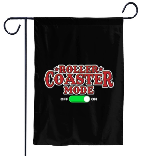 Roller Coaster Lover Garden Flags