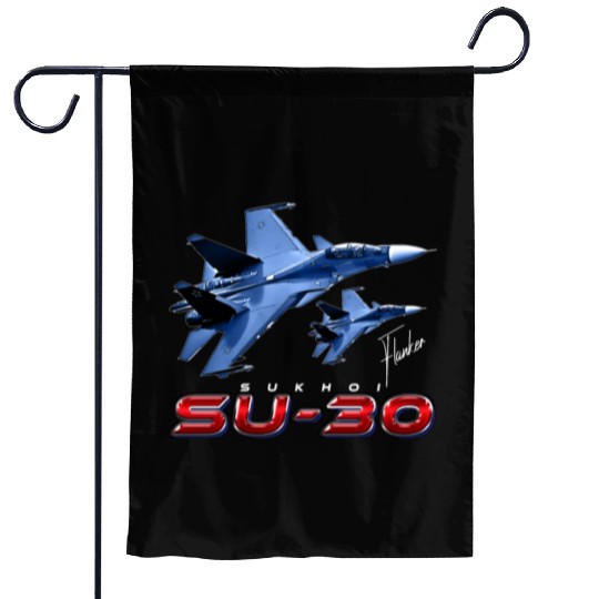 Sukhoi SU-30 Flanker Russian Fighterjet Garden Flags