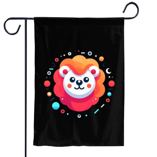 Orange lion Garden Flags