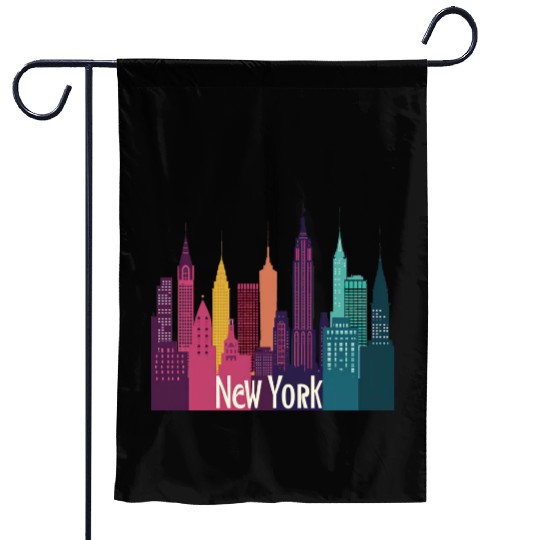 New York City Skyline Garden Flags