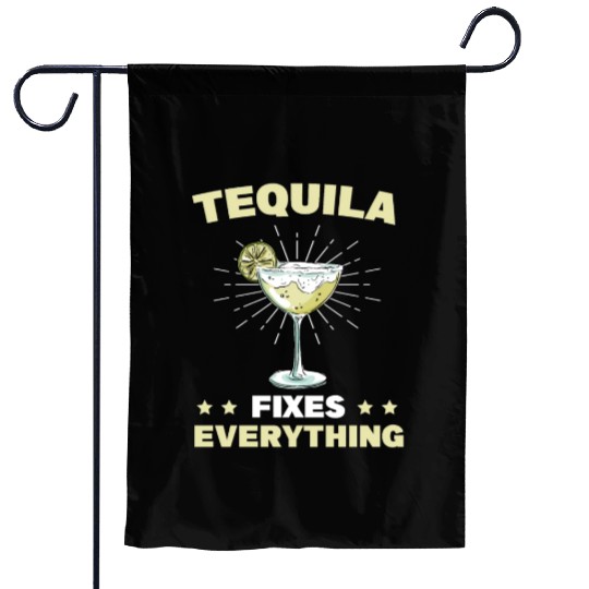 Tequila Fixes Everything Alcohol Cinco De Mayo Garden Flags