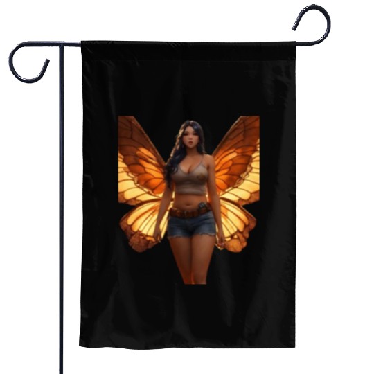Fluttering Elegance: The Beautiful Butterfly Garden Flags