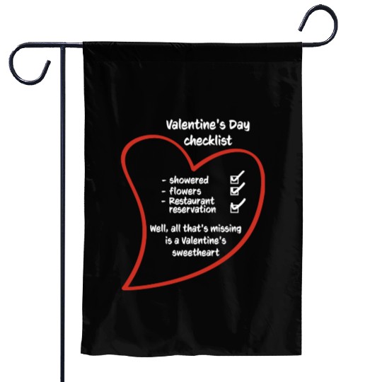 Romantic Love Heart Valentine's Day Couples Garden Flags