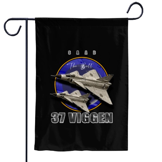 Saab 37 Viggen Swedish Multi Combat Aircraft Garden Flags