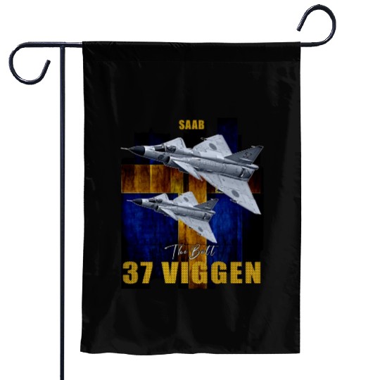 Saab 37 Viggen Swedish Multi Combat Aircraft Garden Flags