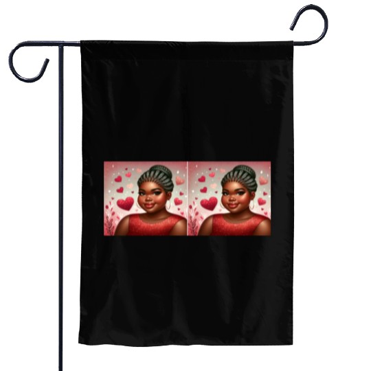Cupid's Choice: Melanin Magic Garden Flags