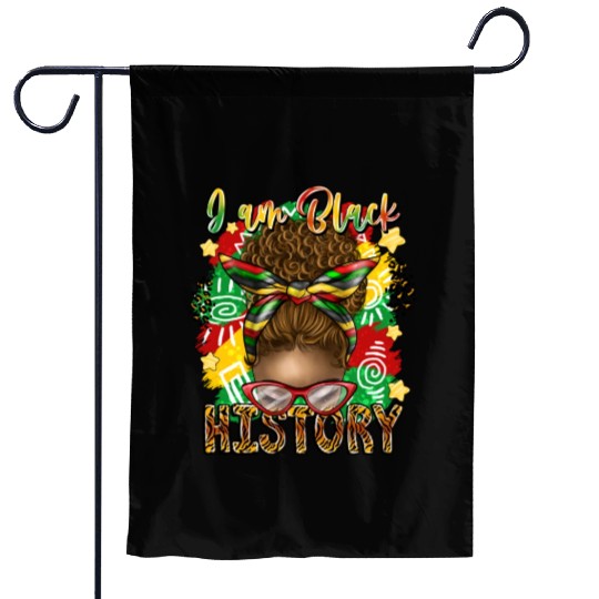 I Am Black History Garden Flags