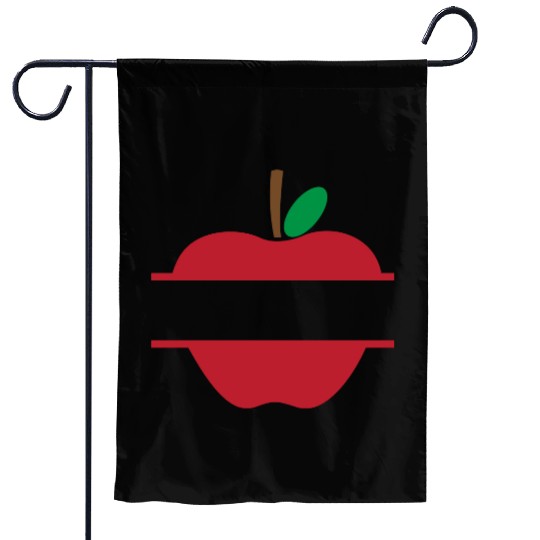 Teacher Monogram, teacher name Garden Flags