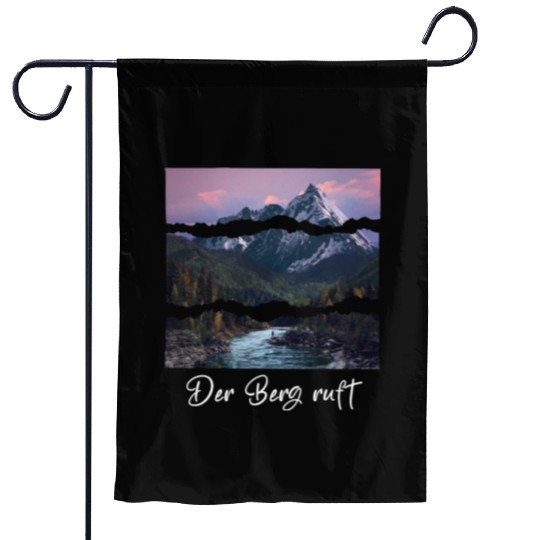the mountain is calling Garden Flags