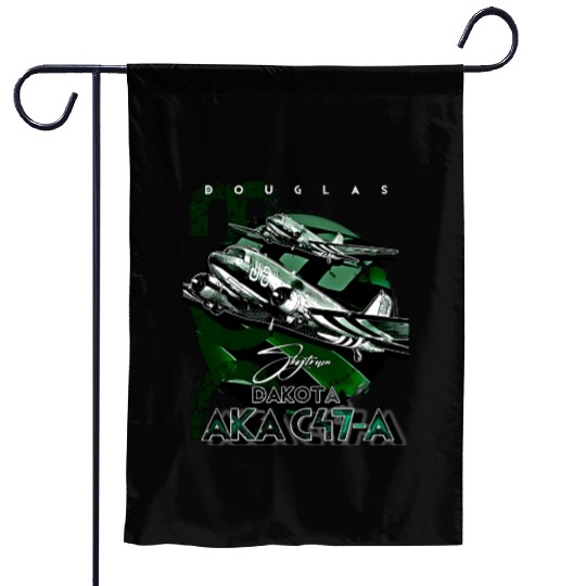 Douglas AKA C-47 Dakota Skytrain Military Version Garden Flags