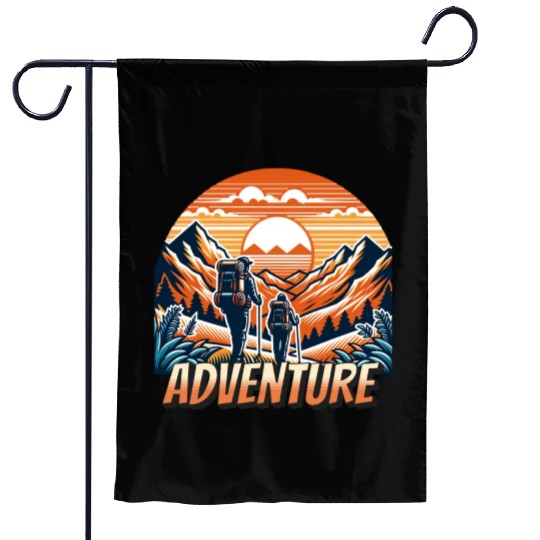 Hiking Outdoor Camping Adventure Garden Flags