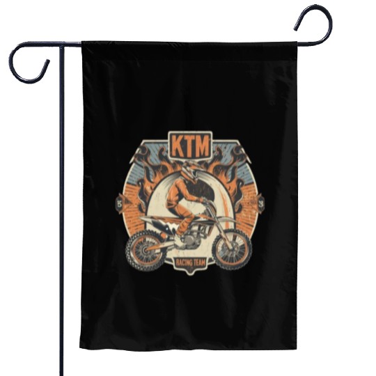ktm racing team Garden Flags