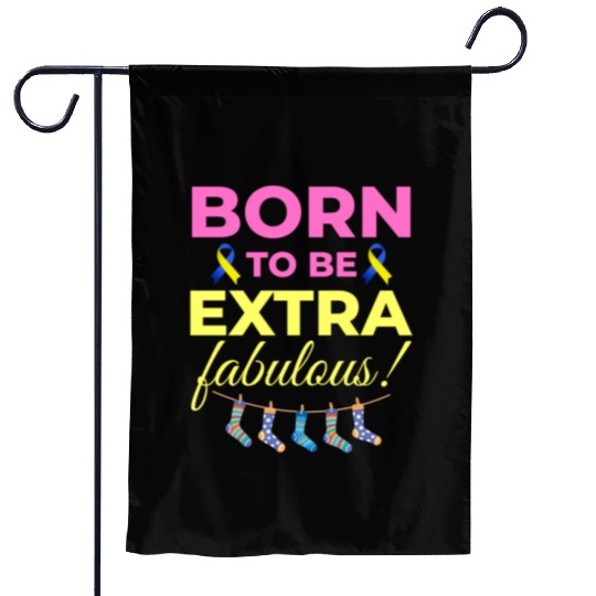 Down Syndrome Awareness Extra Fabulous Garden Flags