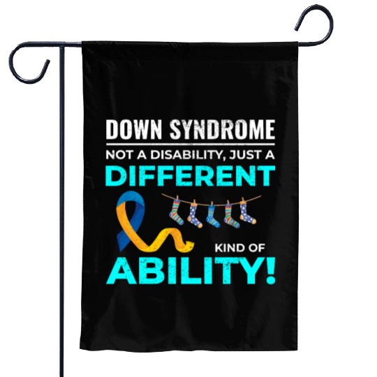 Down Syndrome Awareness Different Ability Garden Flags