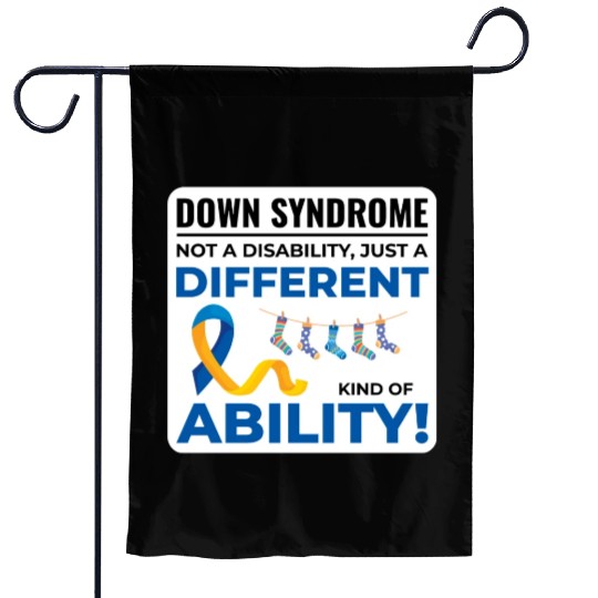 Down Syndrome Awareness Different Ability Garden Flags