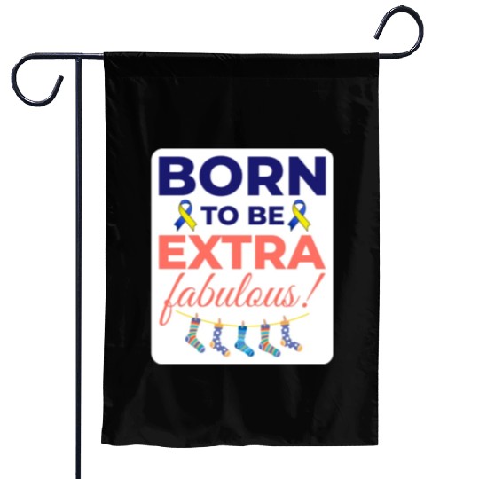 Down Syndrome Awareness Extra Fabulous Garden Flags