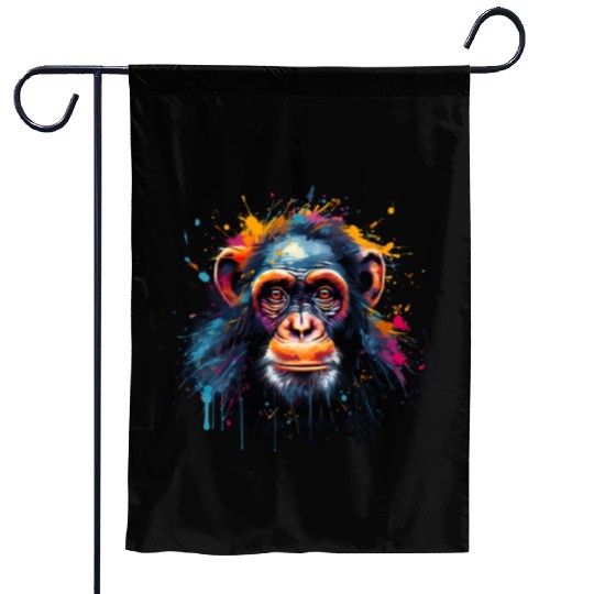 Street Art Monkey Urban Rap Street Monkey Garden Flags