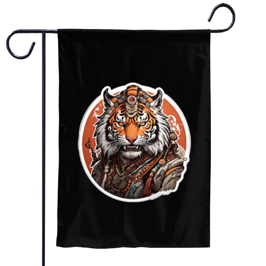 Clothing Apparel Garden Flags with tiger design