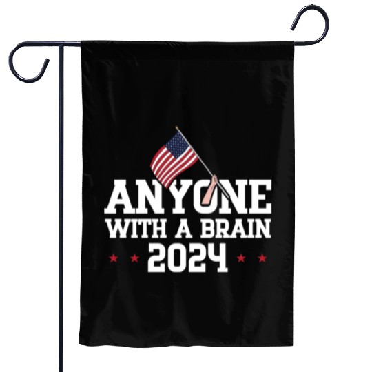2024 Brain Vote Democracy Anti-Trump Garden Flags