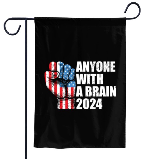 2024 Brain Vote Democracy Anti-Trump Garden Flags