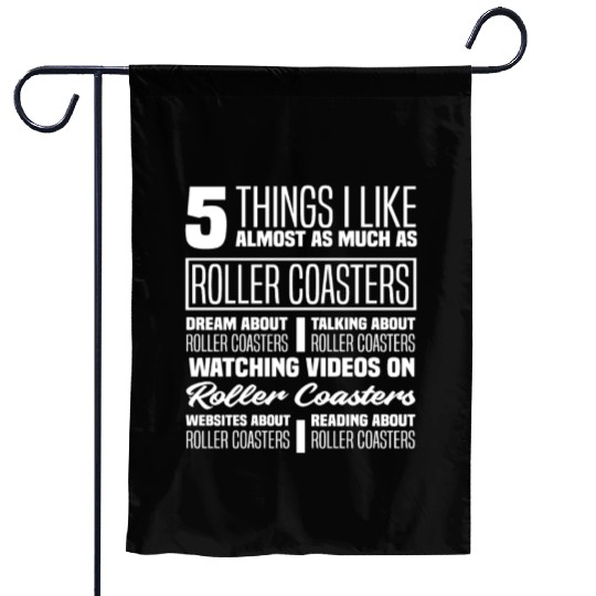Roller Coaster Riding Roller Coaster Fan Garden Flags